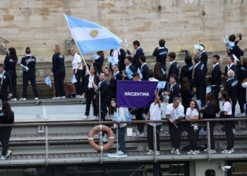 Los argentinos, en la fiesta inaugural de París 2024