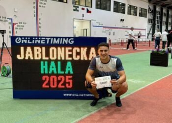 Franco Florio batió el récord argentino de los 60 metros «indoor»
