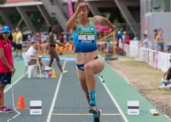 Silvina Ocampos, 5a. en el campeonato de Valencia de salto triple
