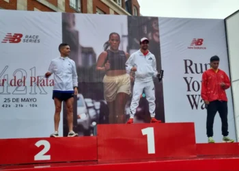 José Félix Sánchez y Natacha Castaño ganaron el maratón de Mar del Plata
