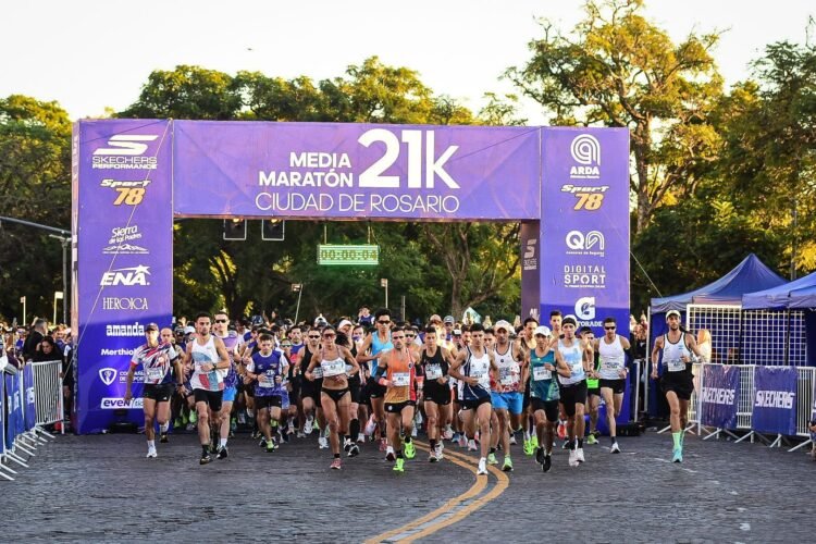 Bruzzoni y Quiñones ganaron el medio maratón de Rosario