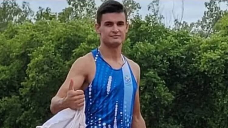 Juan Martín Barbas, en la Universiada en Alemania