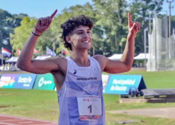 Tomás Mondino, buen nivel en 200 metros en Alemania