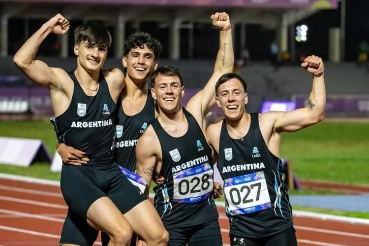El récord y la medalla en Asunción que confirman el ascenso argentino en relevos