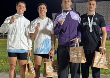 Nuevamente la posta 4×100 batió el récord nacional