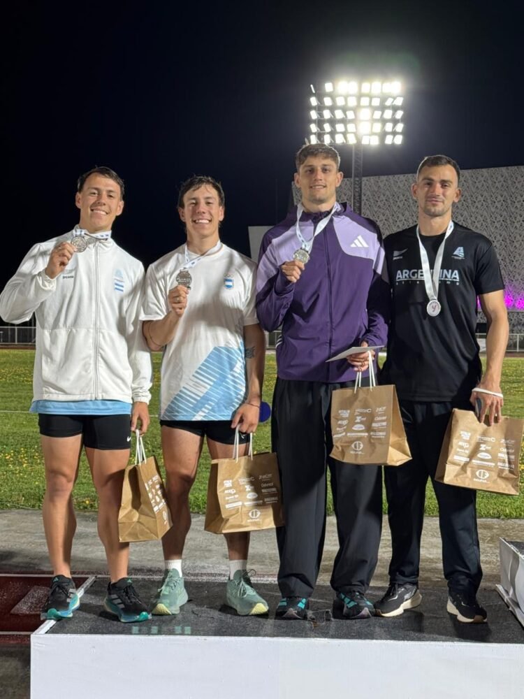 Nuevamente la posta 4×100 batió el récord nacional