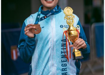 Angelina Muga conquistó el heptathlon en el Ibero u20