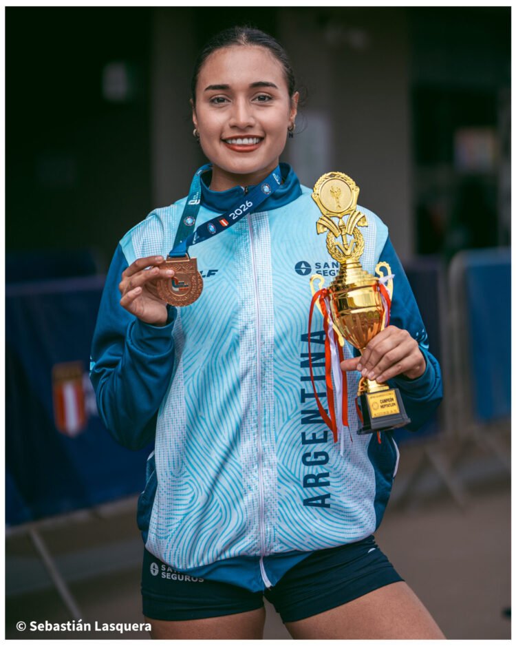 Angelina Muga conquistó el heptathlon en el Ibero u20