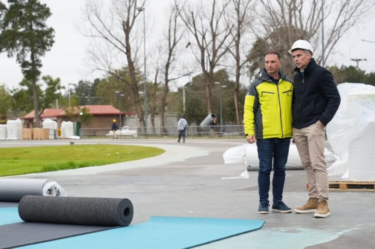 Avanzan las obras de la pista de Santa Fe