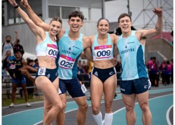 El relevo mixto 4×100 sumó otra medalla de plata