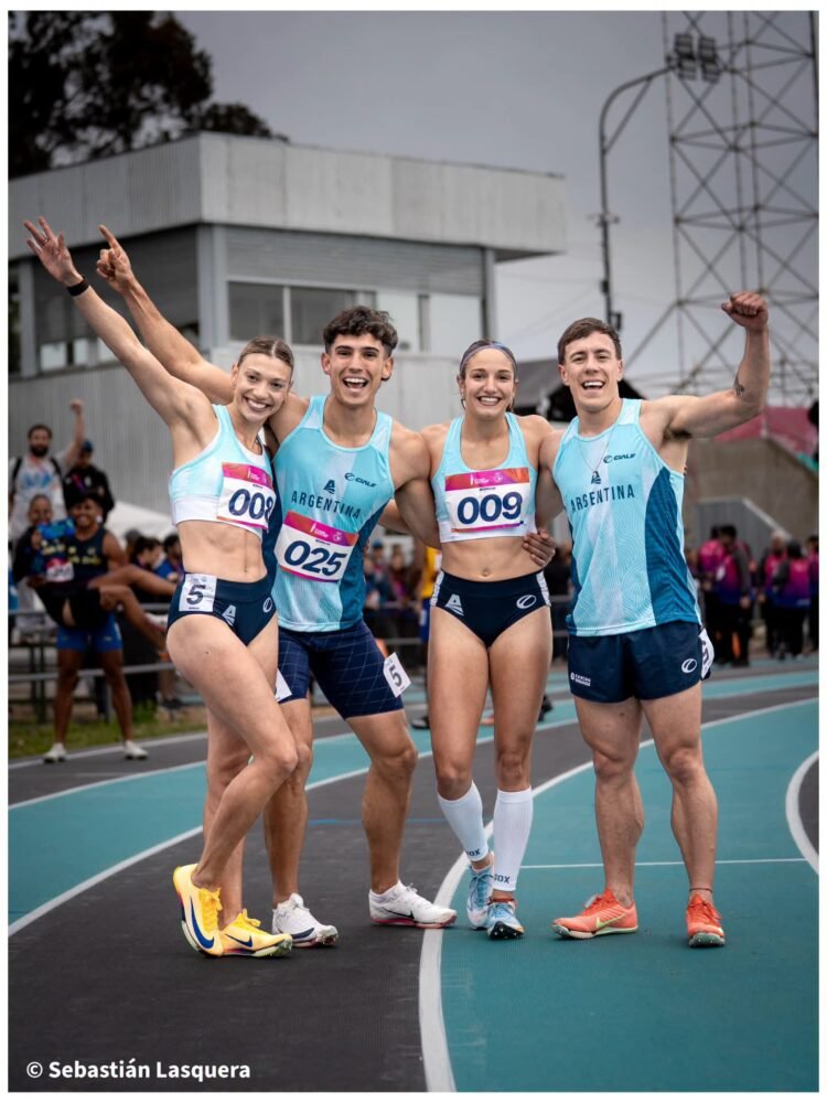 El relevo mixto 4×100 sumó otra medalla de plata