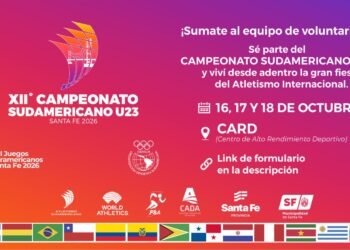 Se abre la inscripción de voluntarios para el Campeonato Sudamericano U23
