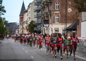 Tesuri y Manrique participaron en el medio maratón mundialista en Copenhague