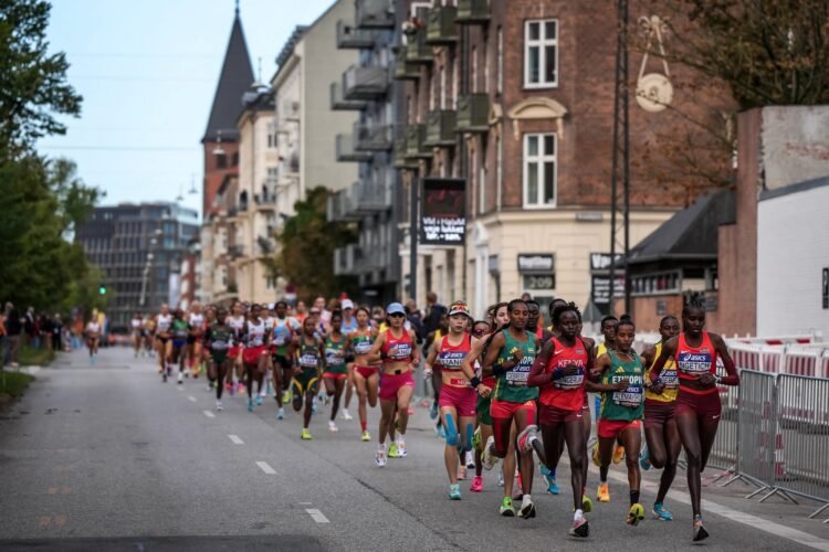 Tesuri y Manrique participaron en el medio maratón mundialista en Copenhague
